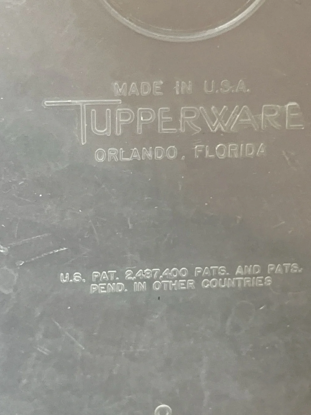 Vintage Original Tupperware Jel-O-Mold Cream Color Marked Tupper- Seal 3 Pieces